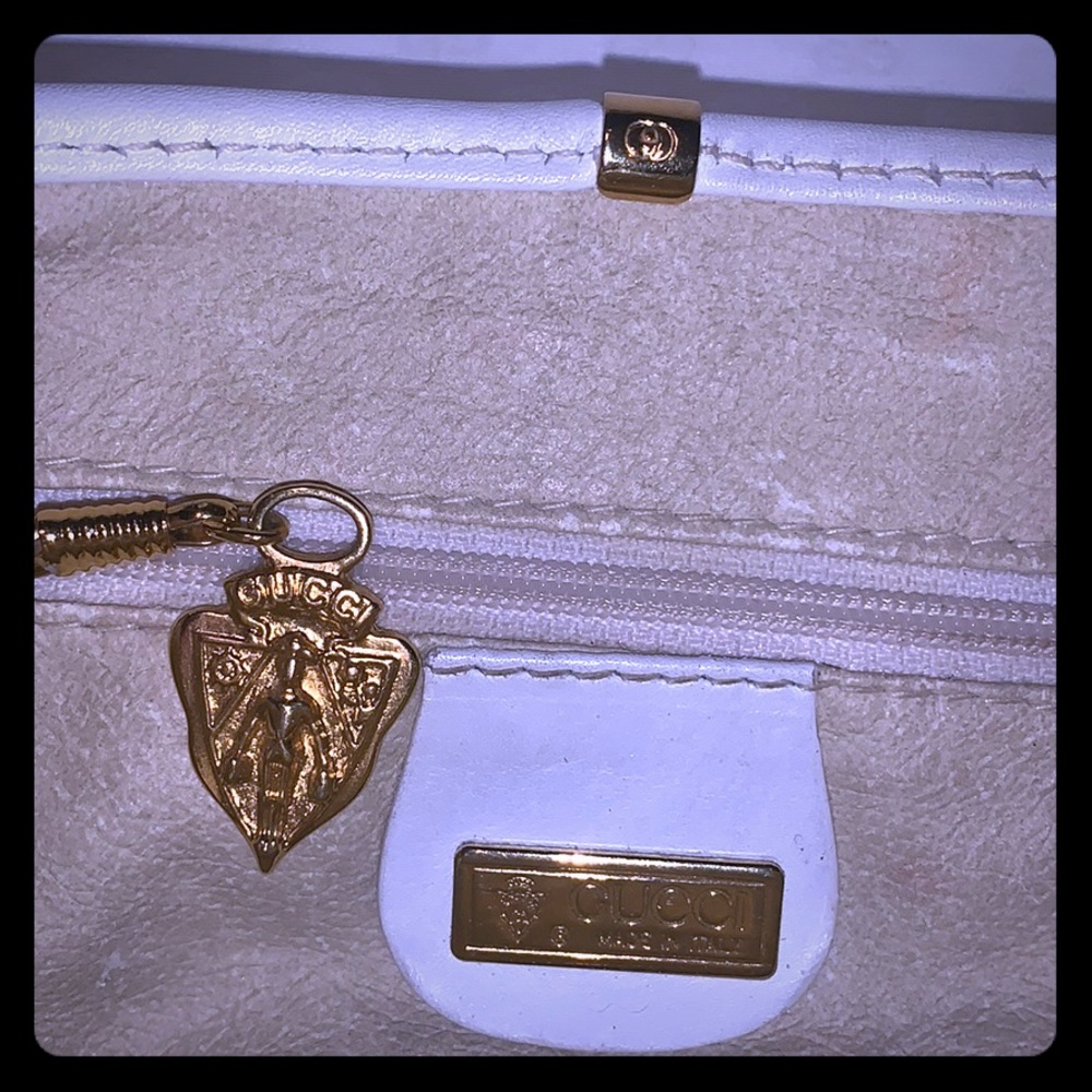 Authentic Rare vintage Gucci white crossbody bag